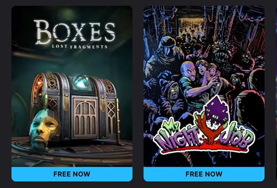 Epic Games Store rozdáva zadarmo Boxes Lost Fragments a My Night Job